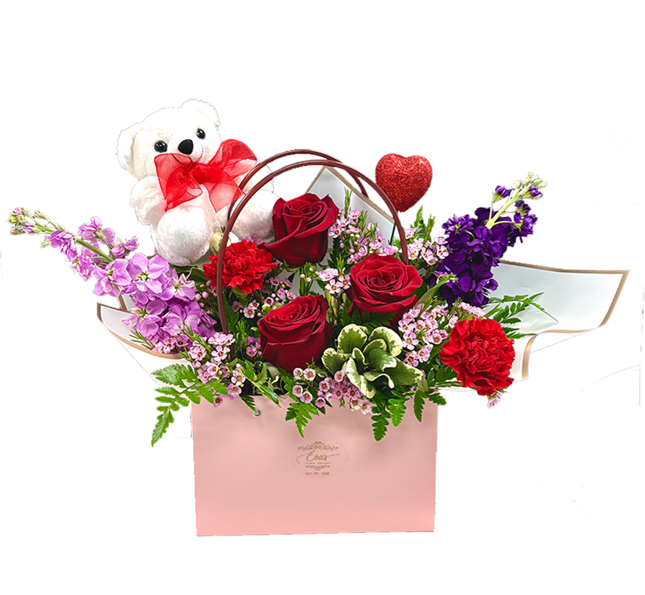 Fun and Flirty Flower Tote Flower Bouquet