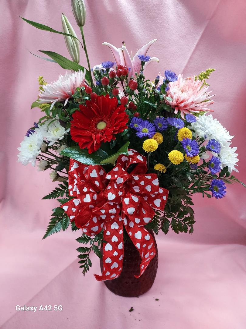 VALENTINES BLOOMS Flower Bouquet