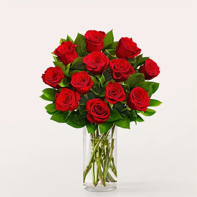 One Dozen Red Rose Bouquet