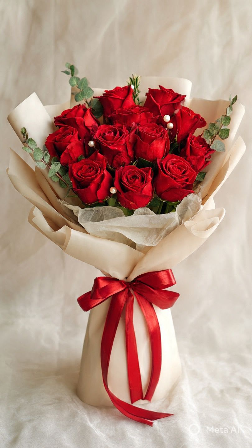 12 Red Roses Bouquet