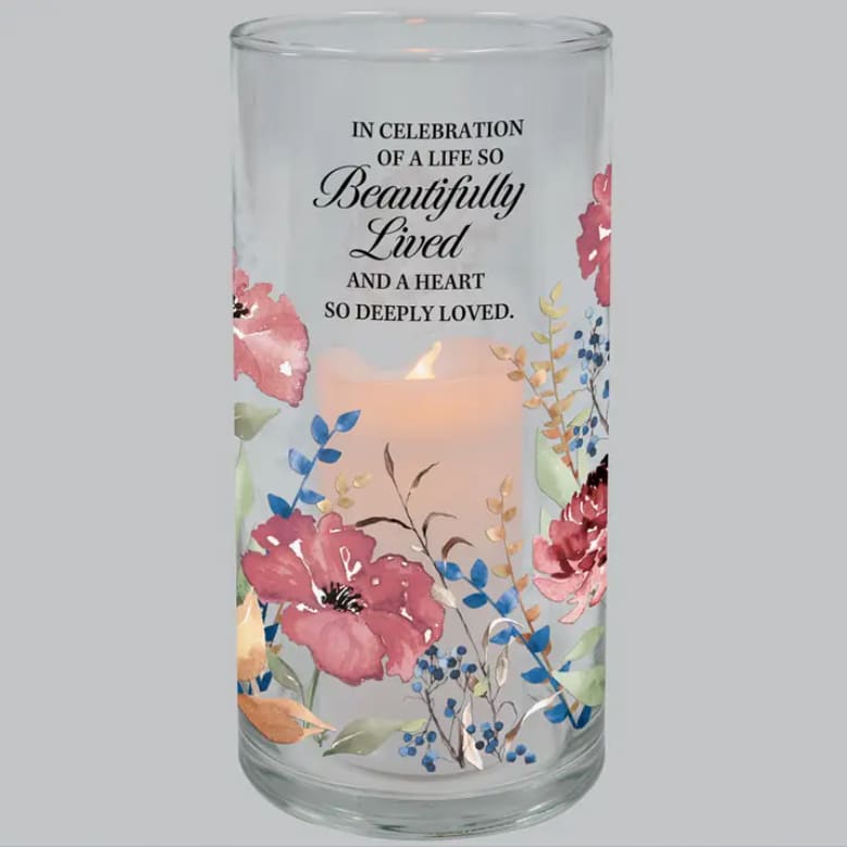 Beautifully Loved Hurricane Candle