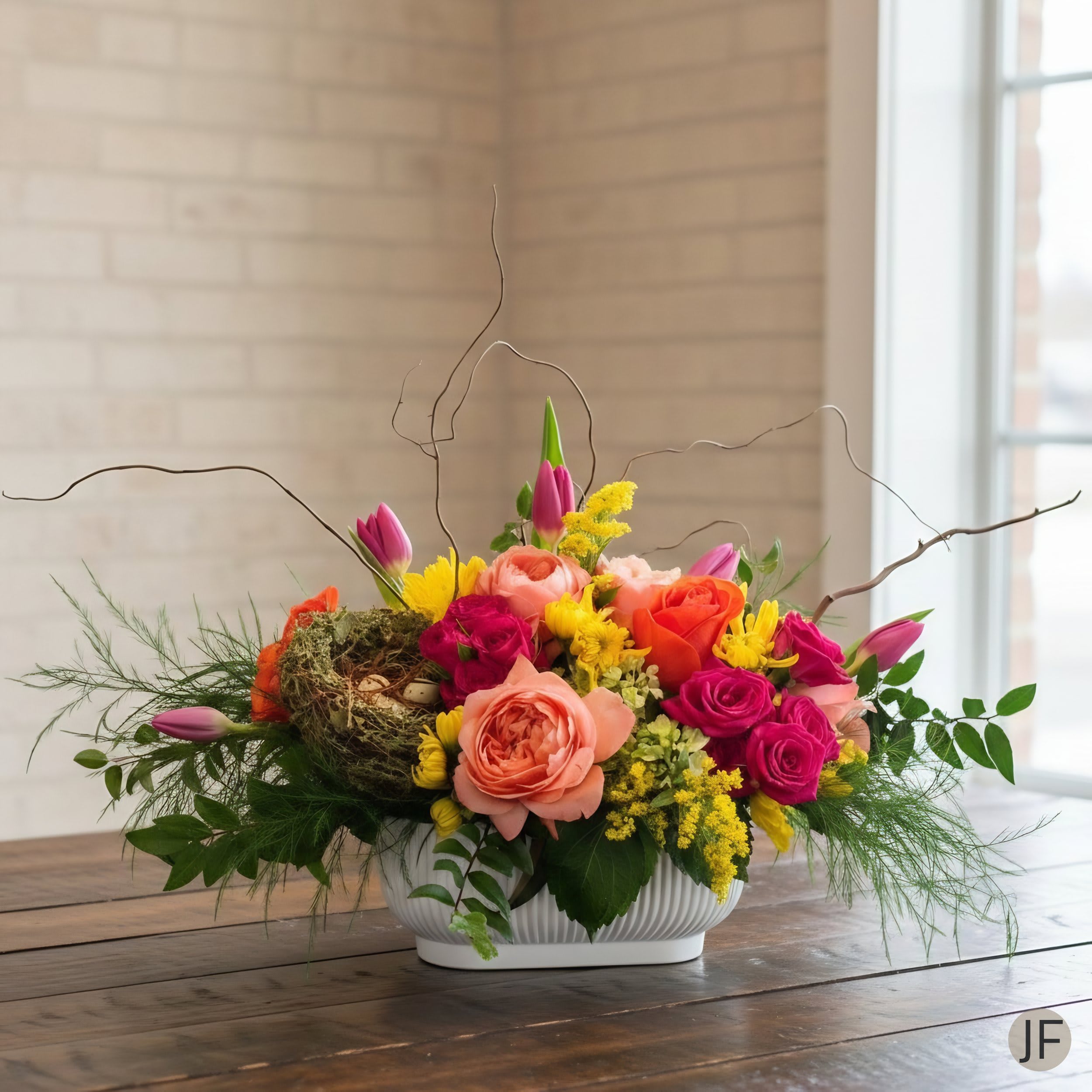 Spring Garden Nest Flower Bouquet