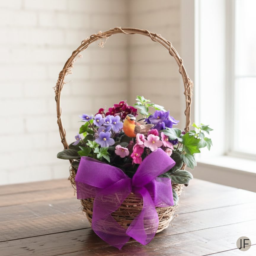 African Violet Basket