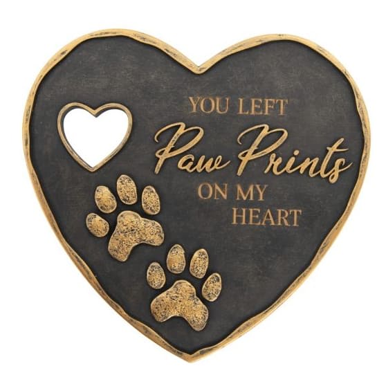 Paw Prints Garden Stone Flower Bouquet