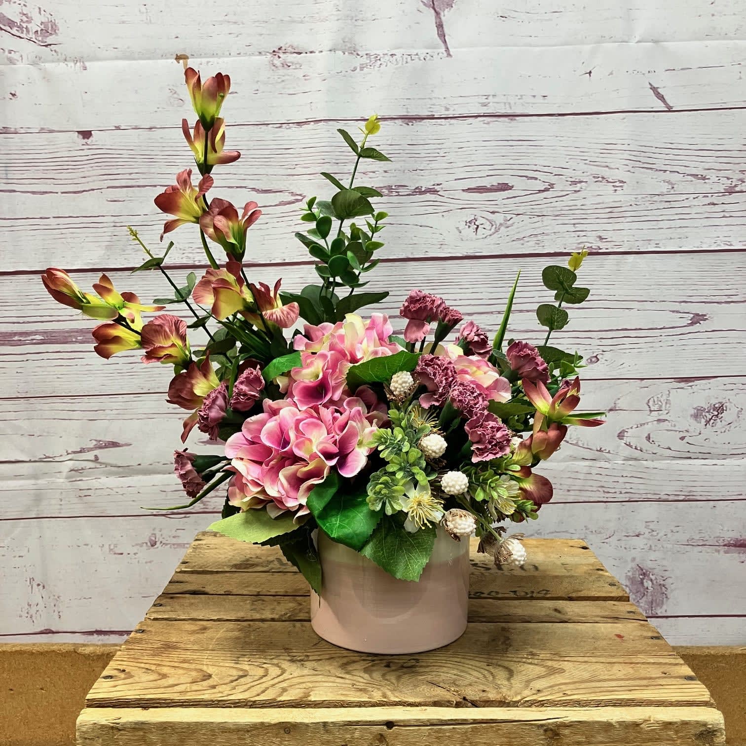 Meadow's Blush Silk (Artificial) Arrangement