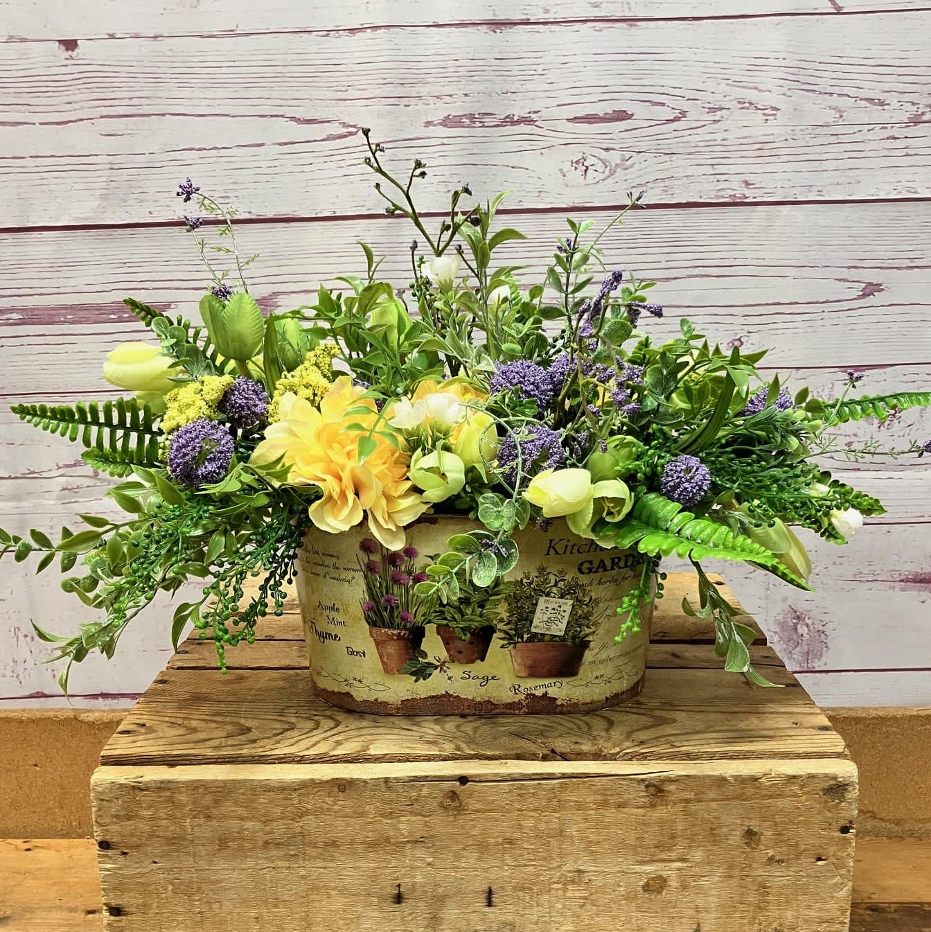 Sage & Sunbeams (Artificial) Floral Arrangement