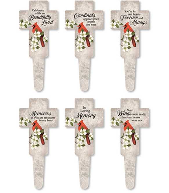 Cardinal Memorial Plant Cross