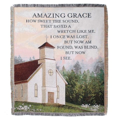 Amazing Grace Woven Tapestry Throw