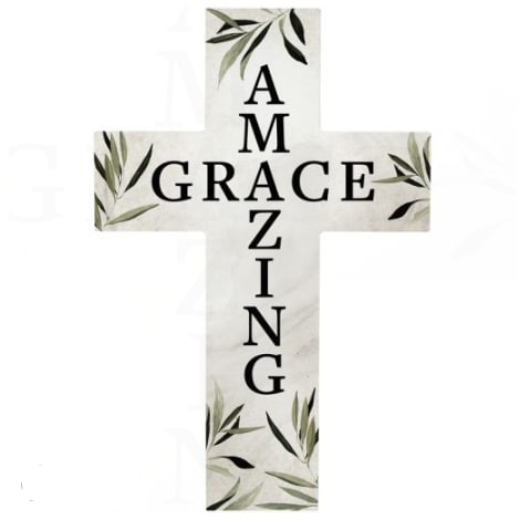 Amazing Grace Wall Cross