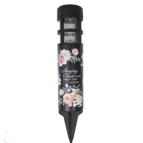 Amazing Grace Memorial Solar Stake Light