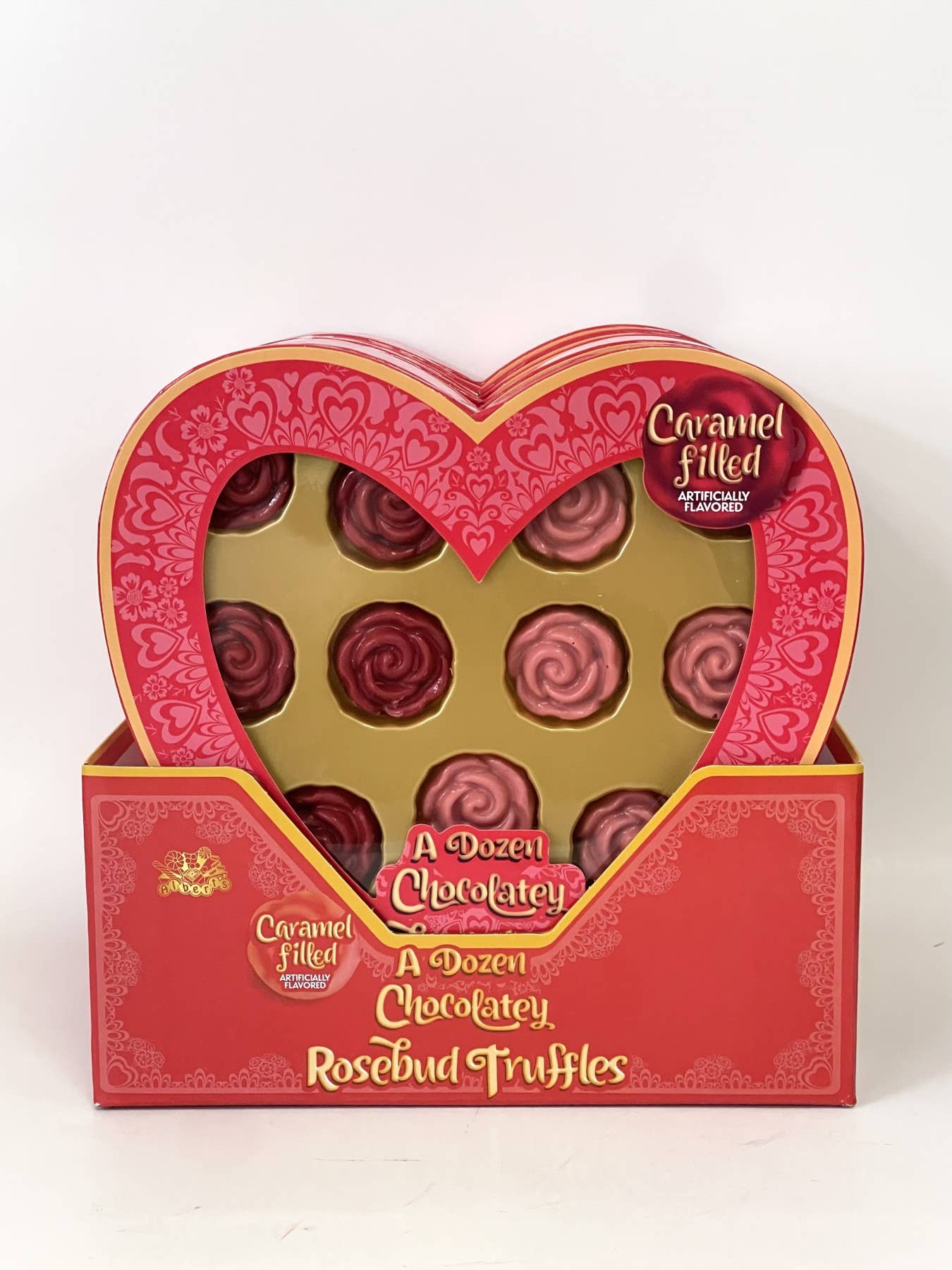 A DOZEN ROSEBUD CARAMEL FILLED TRUFFLES