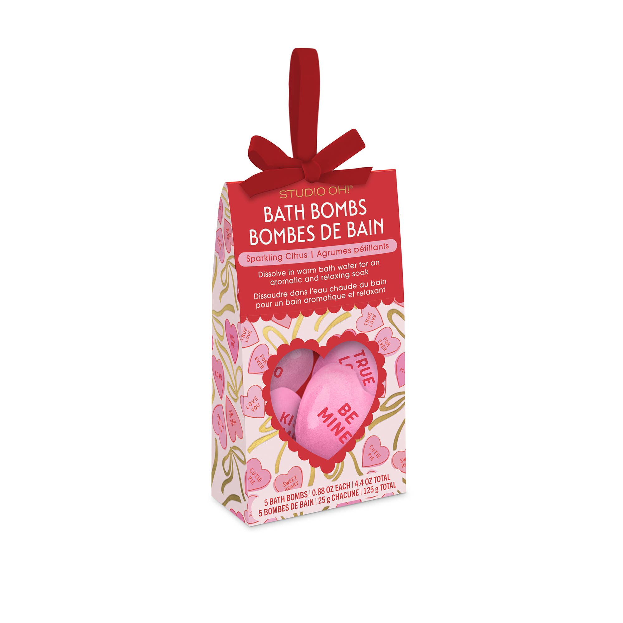 Sweet Candy Hearts Bath Bombs - Add to any floral arrangement Flower Bouquet