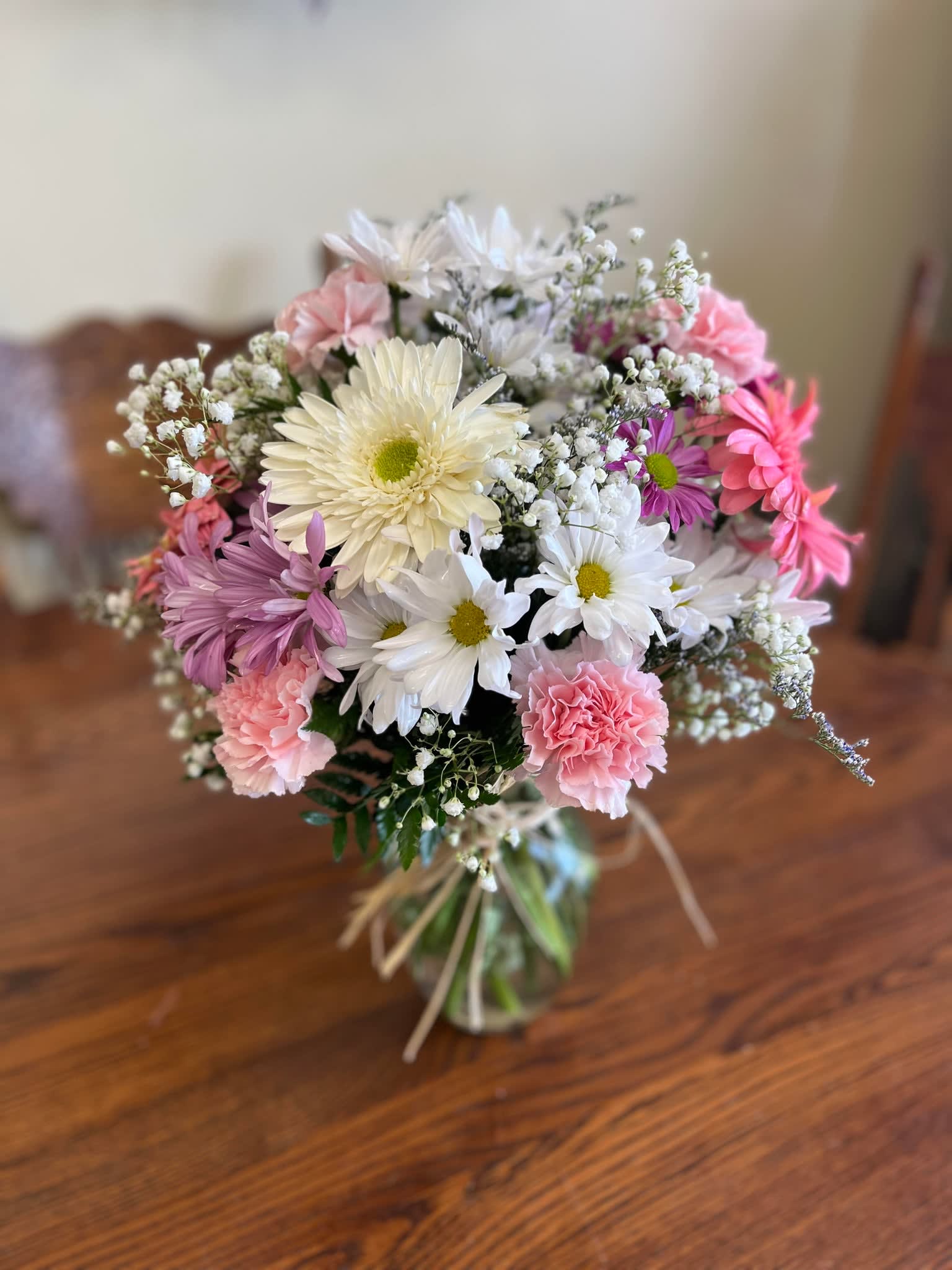 Vintage Garden Flower Bouquet