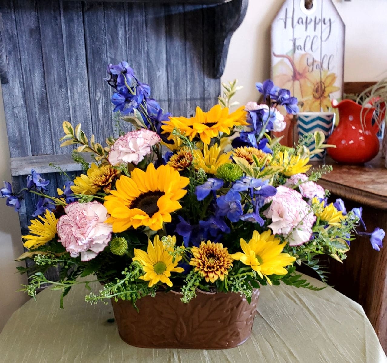 Sunflowers in Autumn