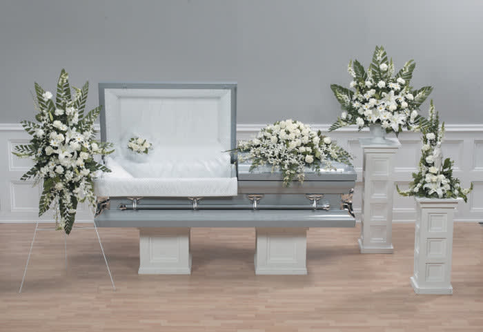 All White Family Funeral Collection - 5 Piece