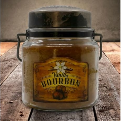 Krackle Jar Candle (Vanilla Bourbon Scent)