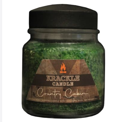 Krackle Jar Candle (Country Cabin scent)