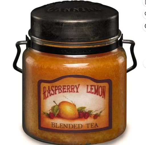 McCall's Medium Jar Candle (Raspberry Lemon Blended Tea scent)