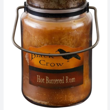 McCall's Medium Jar Candle (Black Crow Hot Buttered Rum scent)