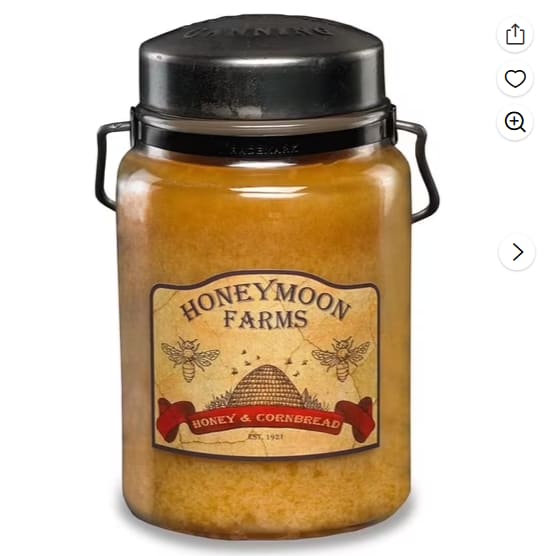 McCall's Large Jar Candle (Honey & Cornbread scent)