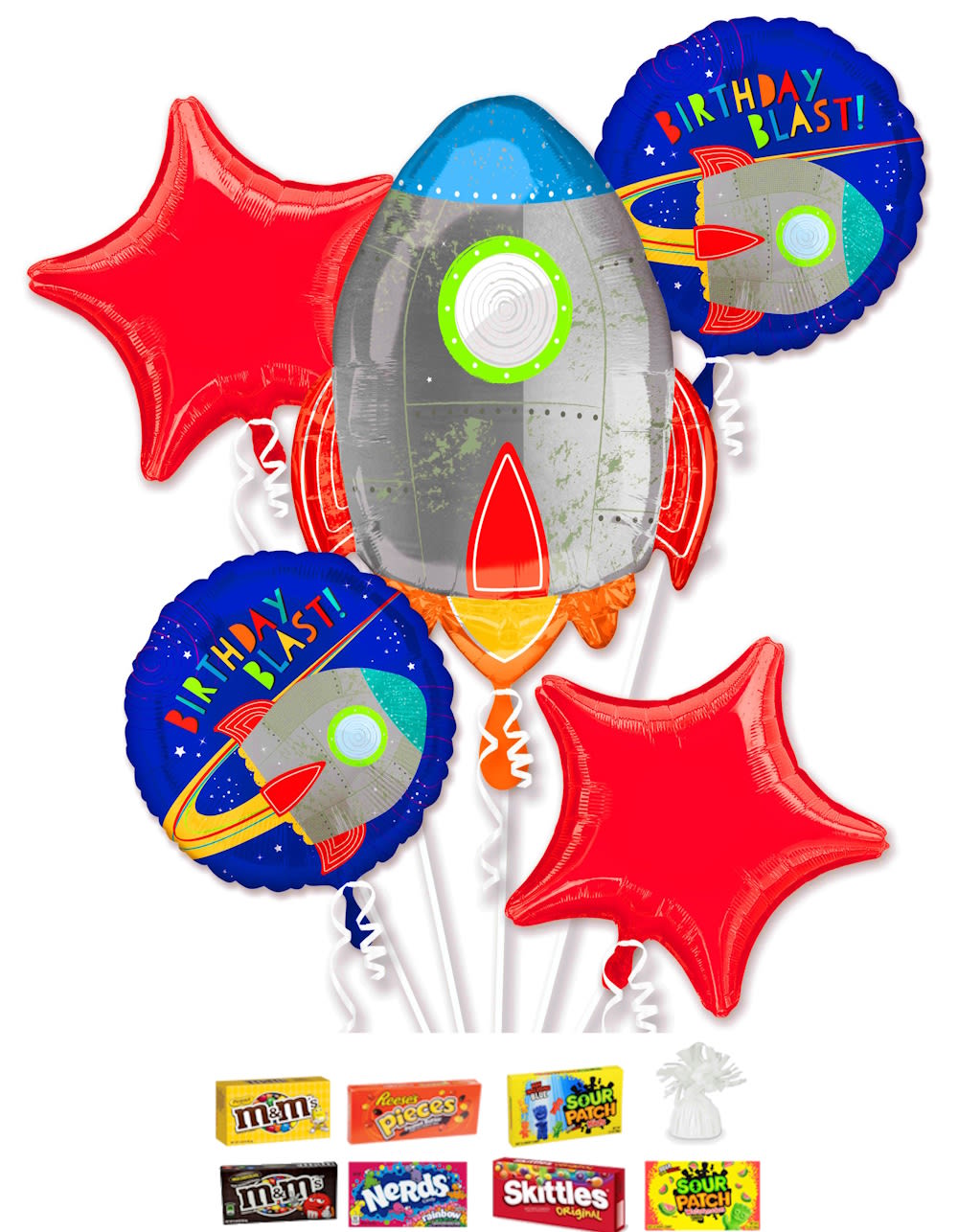 Blast Off Birthday Balloon & Candy Bundle – Colorado Springs Delivery