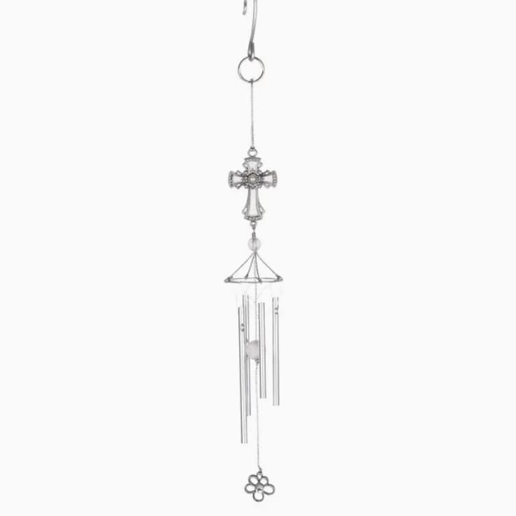 Carson Pewter Cross Windchime