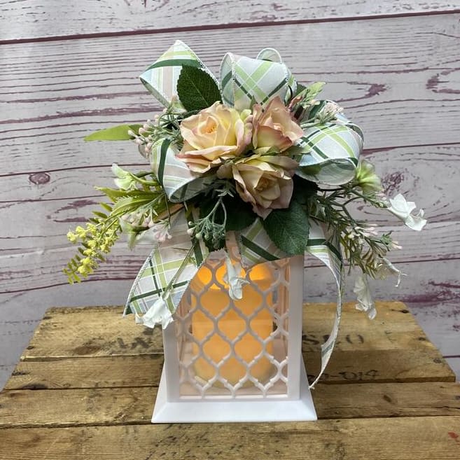 Pastel Perfection Silk (Artificial) Lanterns Flower Bouquet