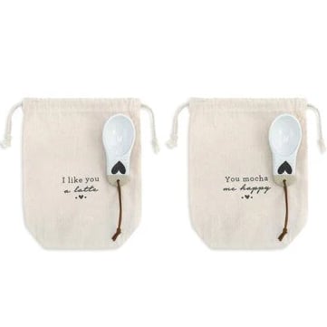 Demdaco Warm Heart Coffee Scoop & Gift Bag