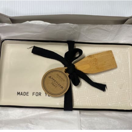 Demdaco Appetizer Tray & Spreader