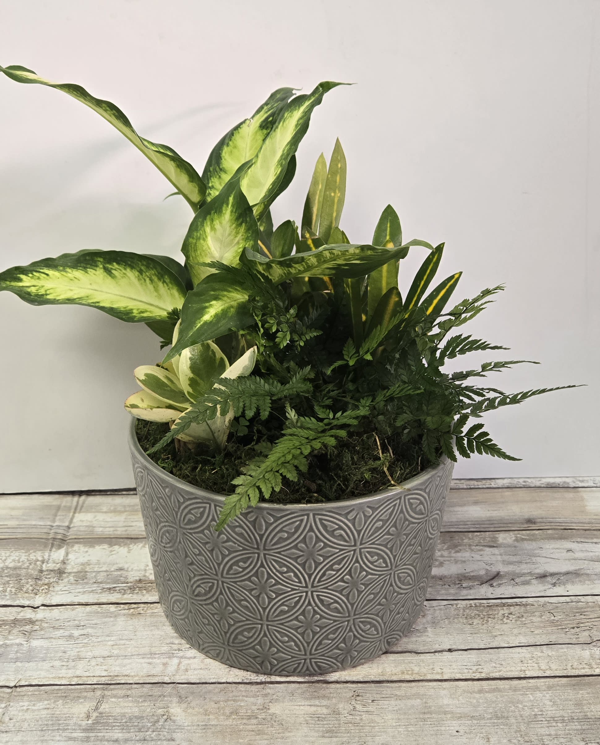 Ceramic Dish Garden Flower Bouquet