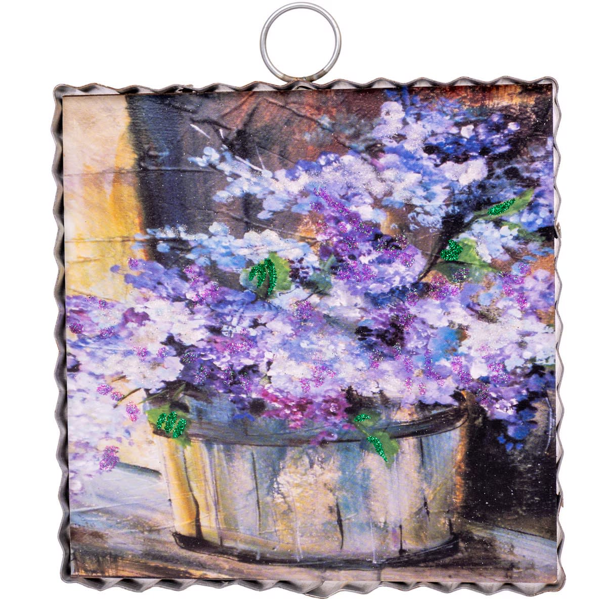 Mini Bucket of Lilacs Print