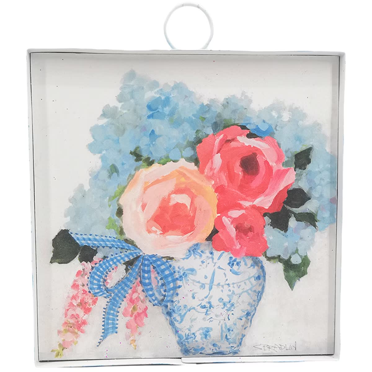 Mini Ginger Jar of Flowers Print