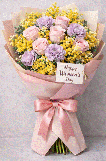 Lovely Woman Moon 456 Flower Bouquet