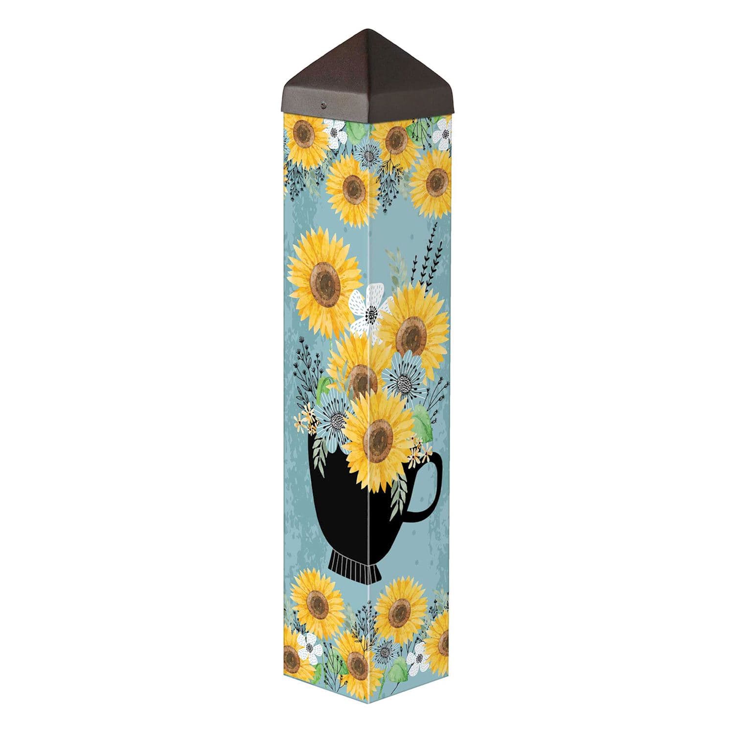 Flowery Teacup 20" Art Pole