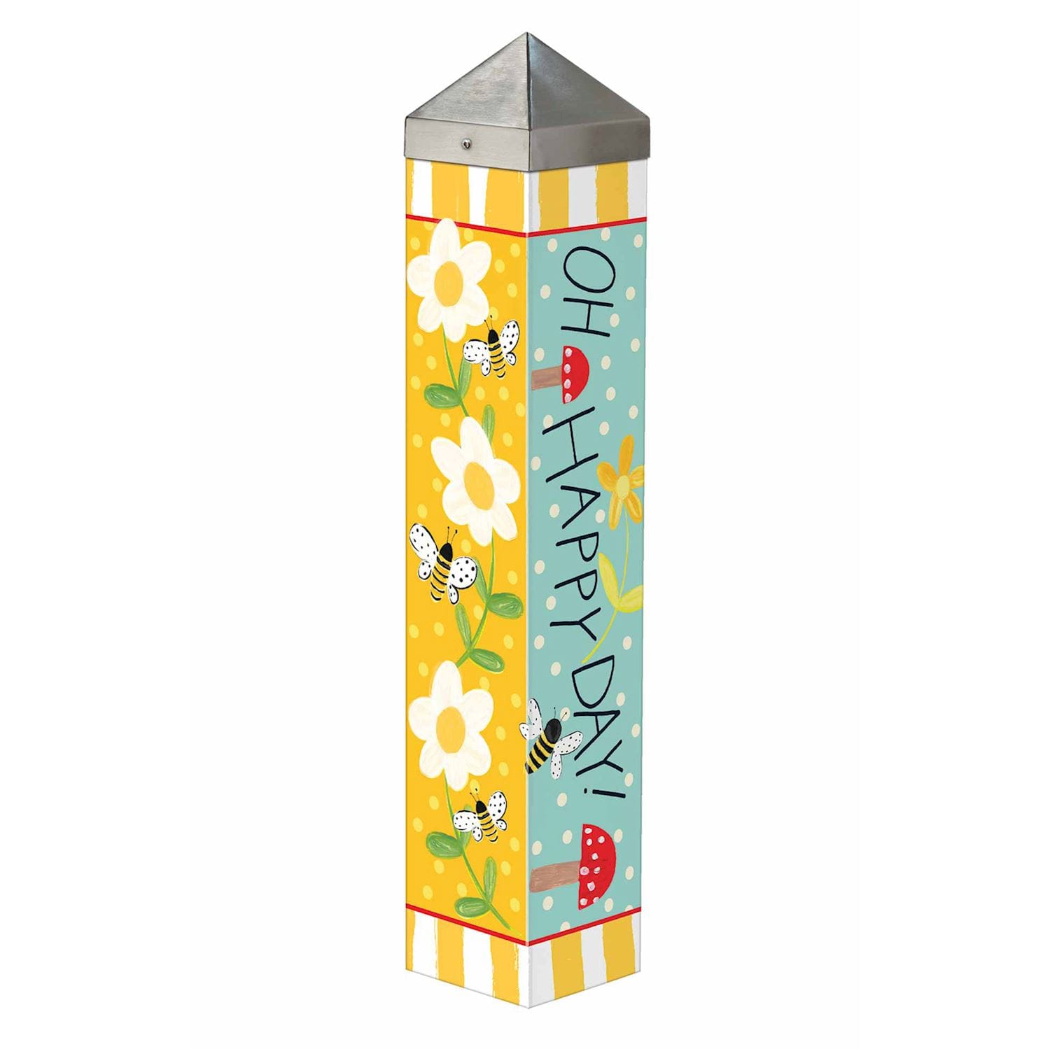 Bumbly Bees 20" Art Pole Flower Bouquet