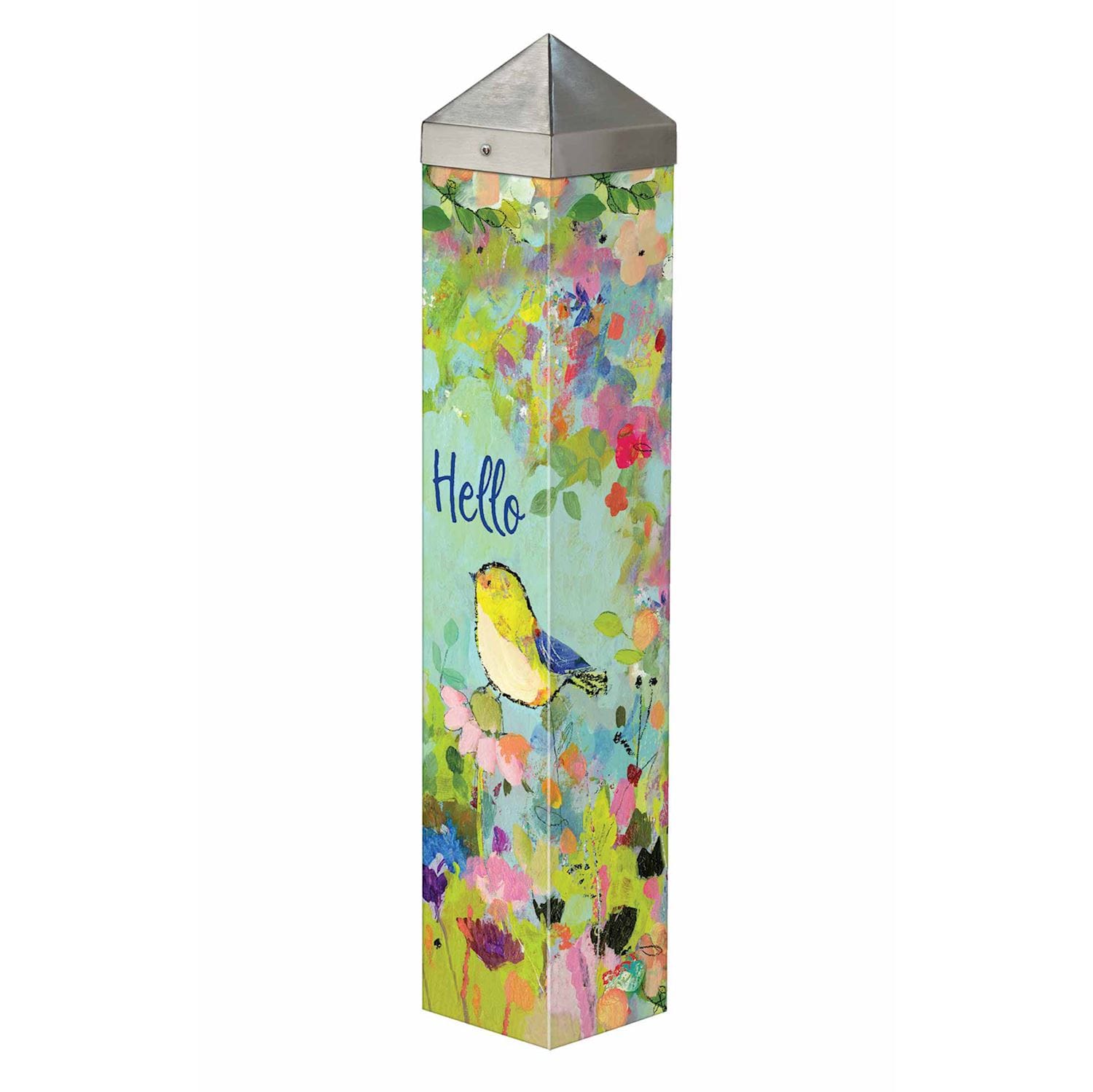 Bird Hello 20" Art Pole