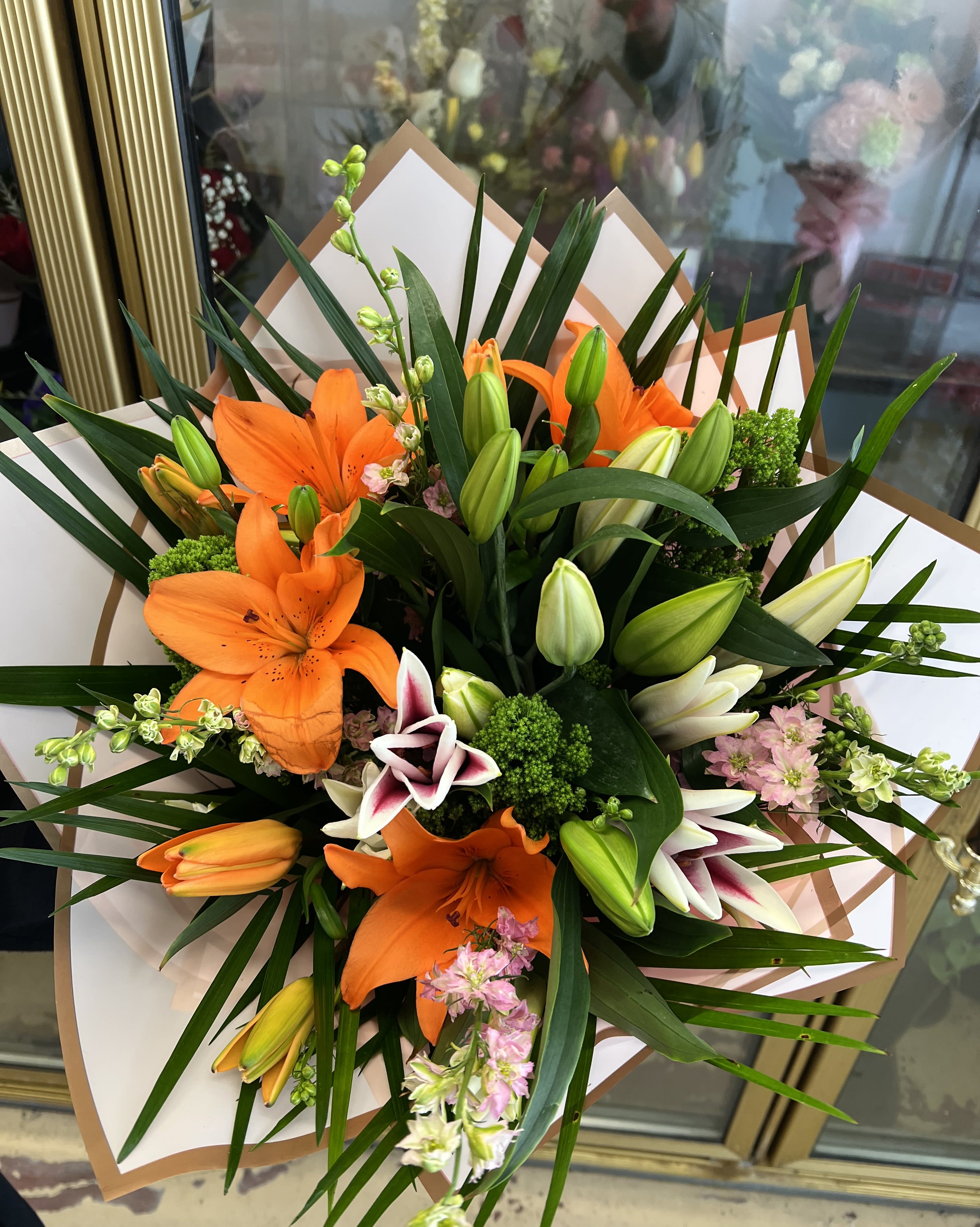 Sunset Lily Bouquet
