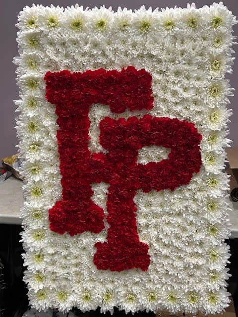 2 Letters On Floral Board