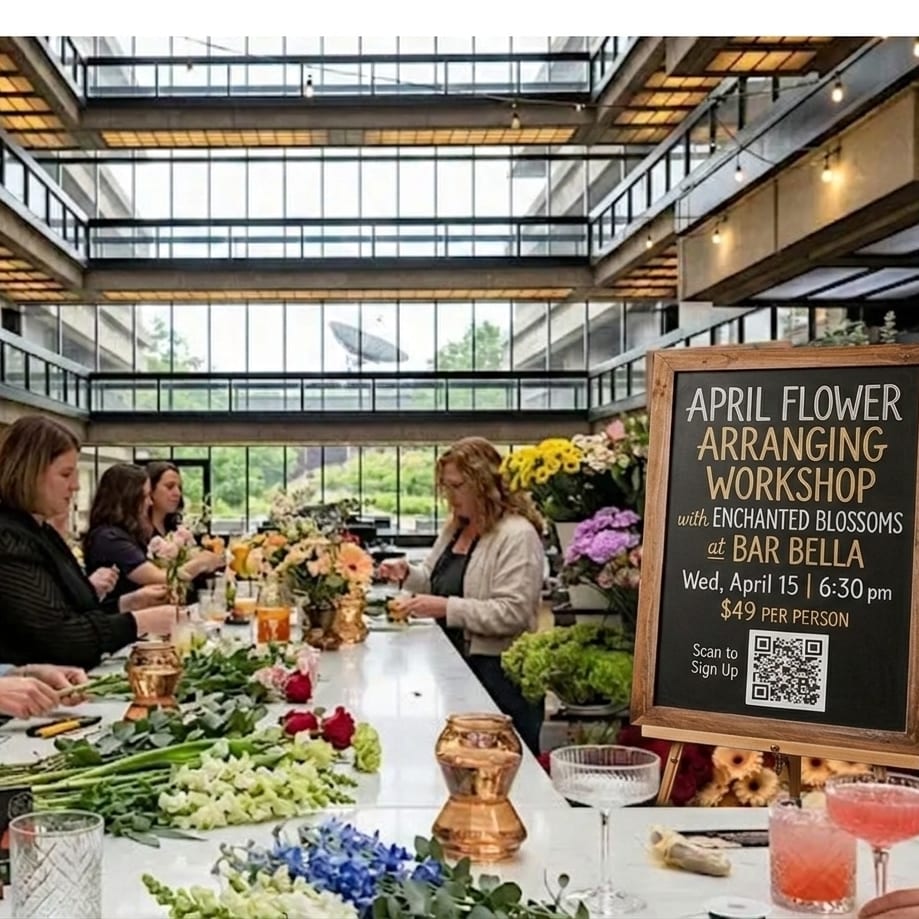 April Flower Arranging Workshopat Bar Bella