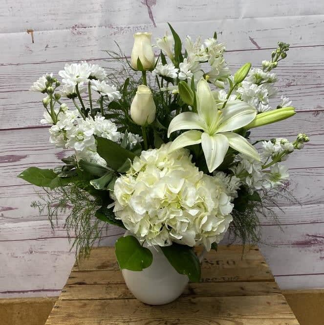 Shining Spirit Arrangement in Pitcher