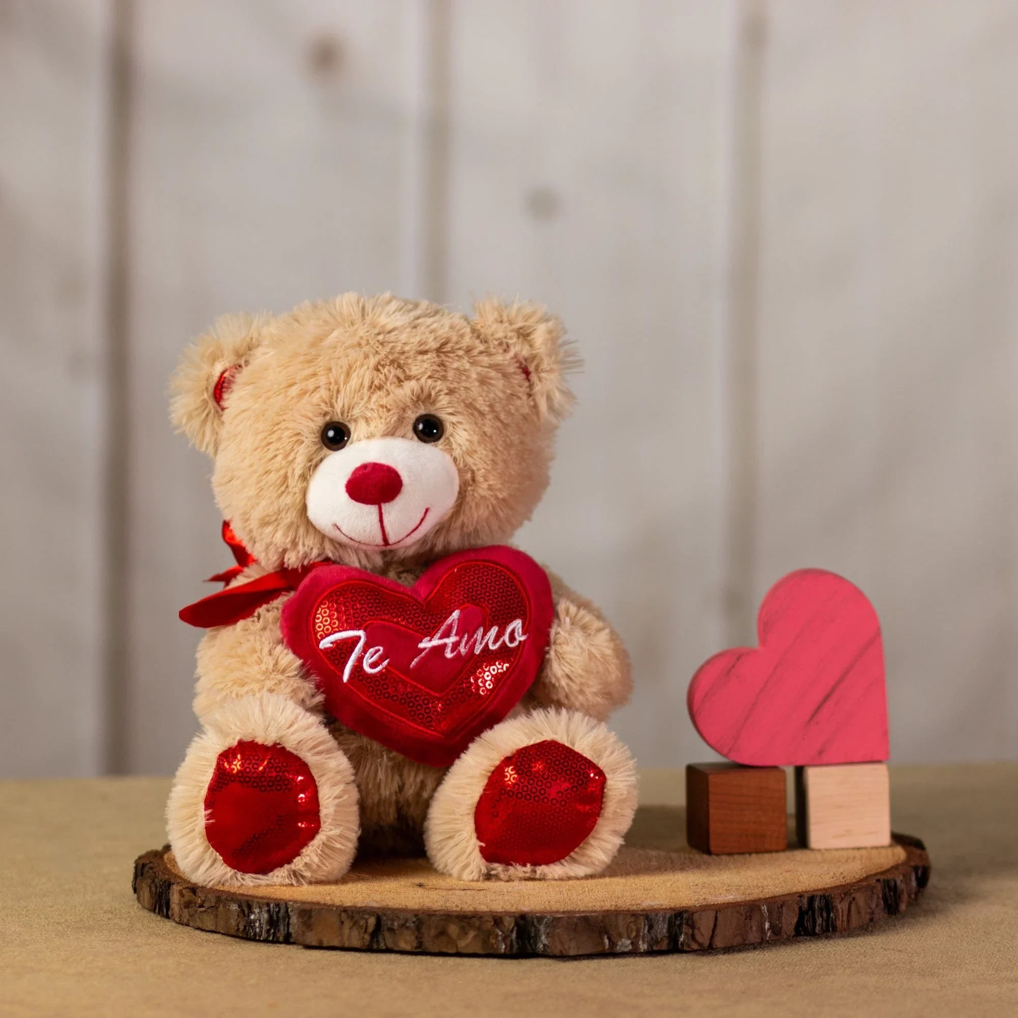 12" Te Amo Beige Bear