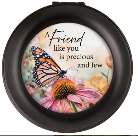 Music box round black