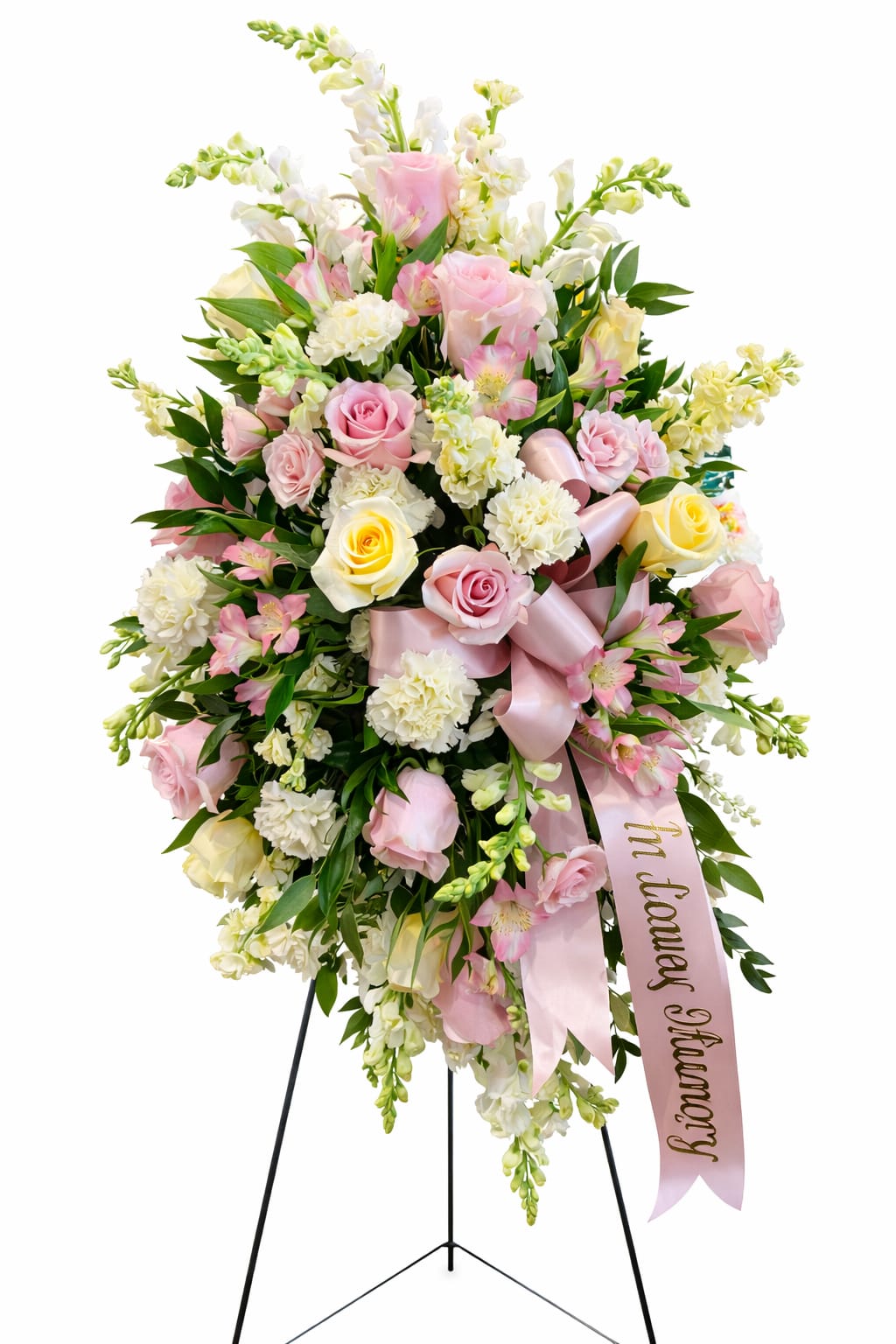 Heavenly Blush Tribute Standing Spray