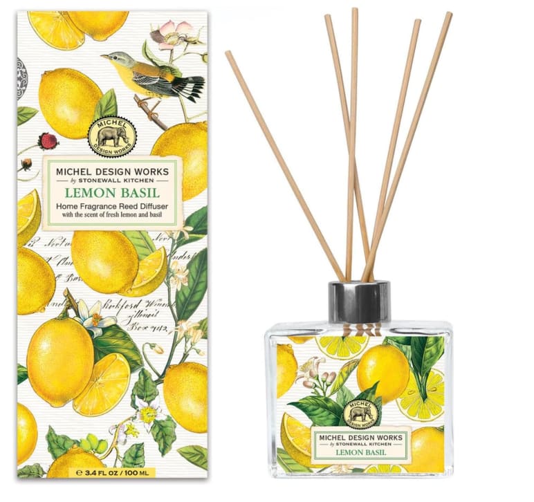 Michel Design Works Home Fragrance Reed Diffuser, Lemon Basil