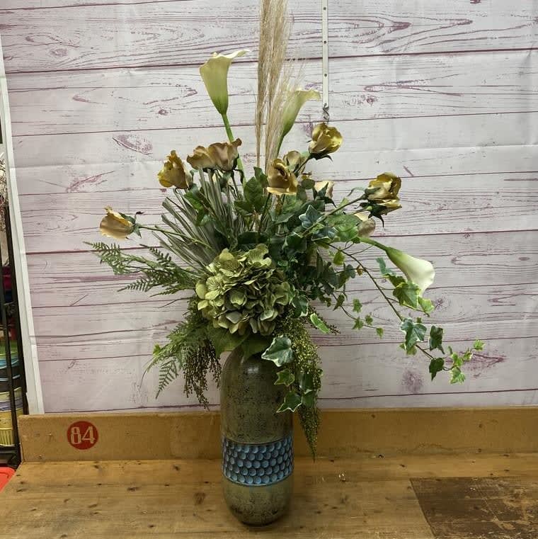 Olive & Alabaster Ascent Silk (Artificial) Arrangement