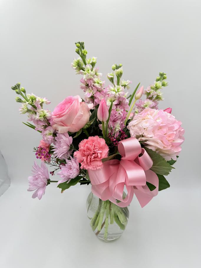 Pink Petal Charm Flower Bouquet