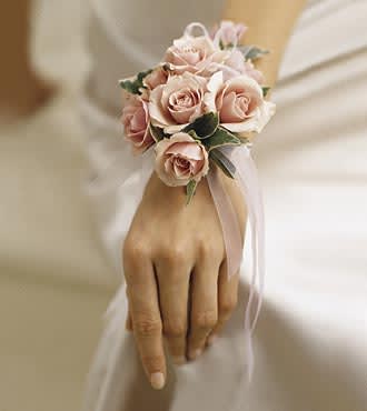 Pure Grace Wrist Corsage Flower Bouquet