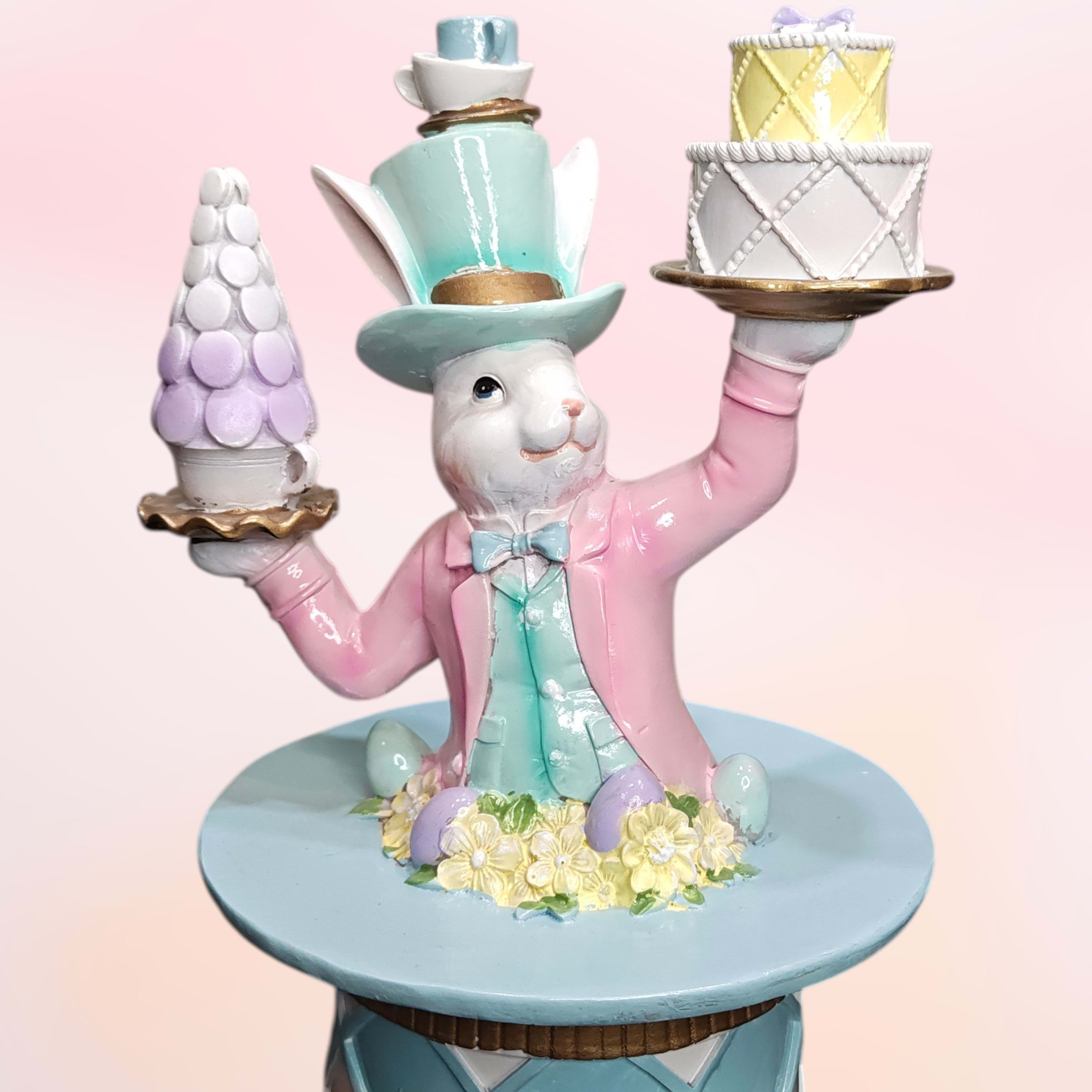 Bunny Holding Cakes