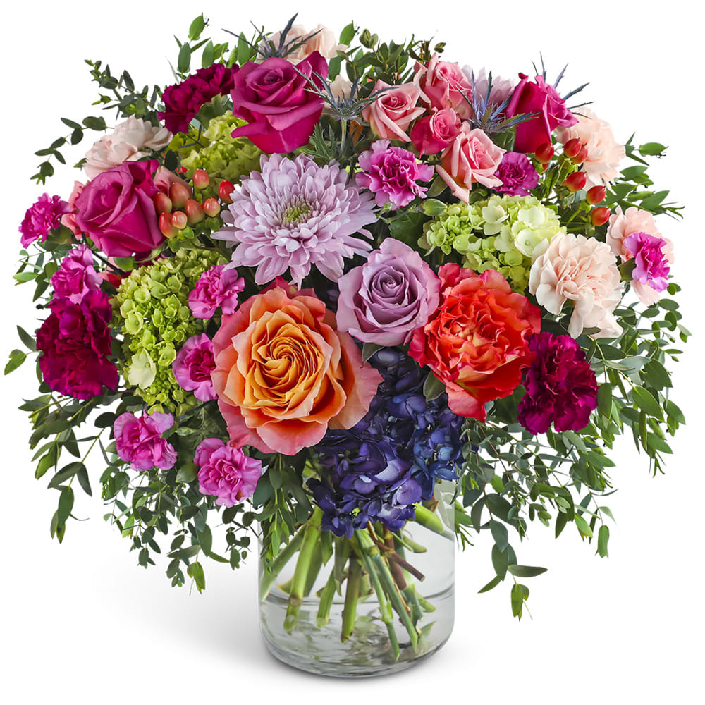 Prismatic Garden Mosaic Flower Bouquet