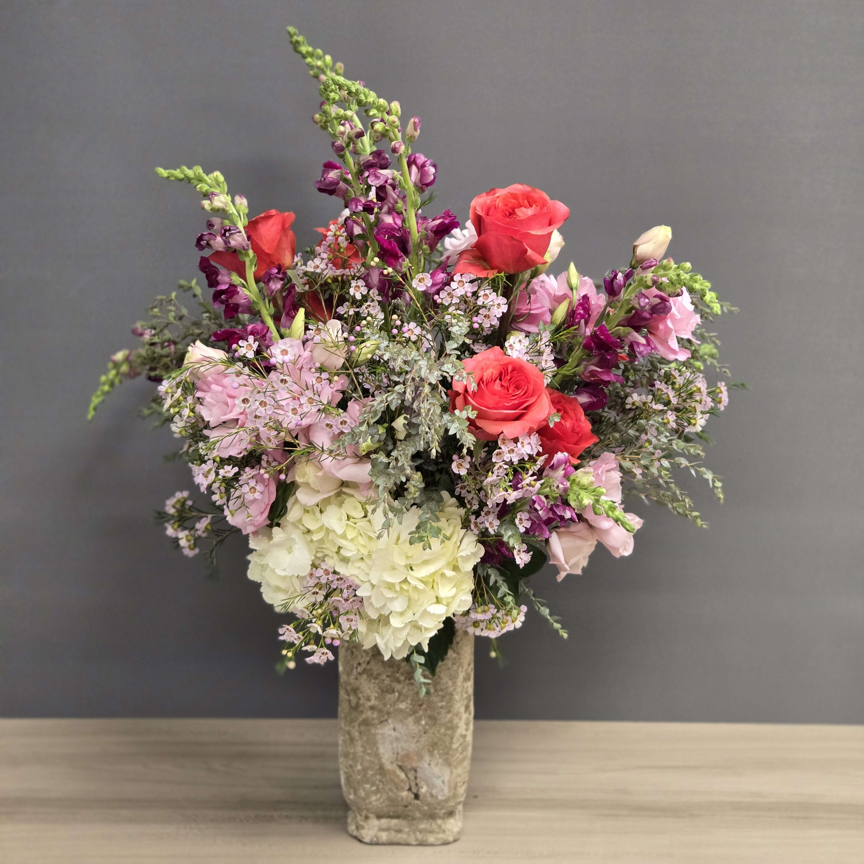Stone Garden Bloom Flower Bouquet